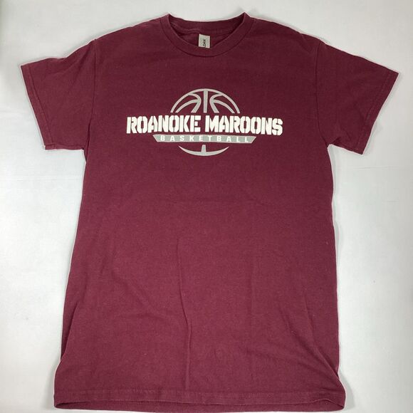 Two Roanoke College Maroons Basketball Tshirts Size Small Gildan Gray Maroon - Picture 7 of 12